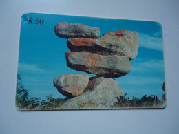 ZIMBABWE  USED CARDS CULTURAL   LANDSCAPES  STONE - Simbabwe