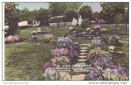 West Virginia Lewisburg General Lewis Hotel The Gardens Handcolored Albertype - Autres & Non Classés