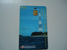 MALDIVES   USED CARDS  TOWEL TELECOM  STATION - Maldivas