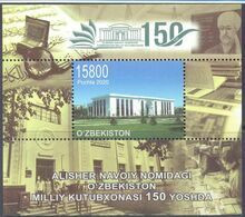 2020. Uzbekistan, 150y Of National Library,  S/s, Mint/** - Uzbekistán