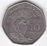 Maurice 10 Rupees 2000 , Seewoosagur Ramgoolam, En Cupronickel , KM# 61 - Mauritius