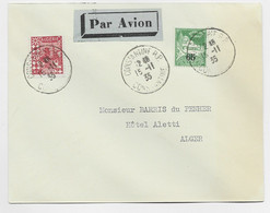 ALGERIE 20C+65C LETTRE AVION CONSTANTINE RP 15.11.1935 POUR ALGER - Covers & Documents