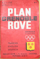 Plan Rové Grenoble (Ville Olympique) Et Sa Banlieue - Plans Des Rues (Français, English, Deutsch) 1968 - Otros & Sin Clasificación