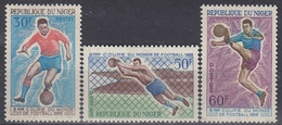 NIGER 128-130,unused,football - Niger (1960-...)