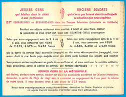 CPA (réduite à 2 Volets) " ENGAGEZ-VOUS Ou RENGAGEZ-VOUS Dans Les TROUPES COLONIALES " * Recrutement Militaire MILITARIA - Doisneau