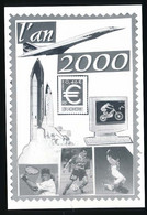 Carton 15,2 X 10,2 Isère MORESTEL Salon Des Collectionneurs 27-02-2000 Le Concorde La Navette Spatial Ski Tennis... - Morestel
