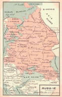CARTE GEOGRAPHIQUE DE LA RUSSIE THEATRE DE LA GUERRE - Guerra 1914-18