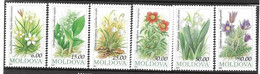 Moldova Mnh ** Flowers Set 1993 4 Euros - Moldavia