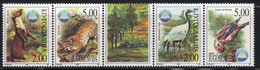 Yugoslavia,Protected Animal Species-Animals 1998.,strip Of 5,MNH - Unused Stamps