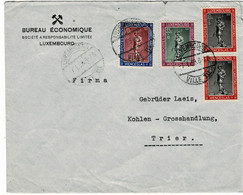 Caritas 1937, Firmen-Bf. , Portogerecht 1,25 Fr. Nach Trier, A6236 - Covers & Documents