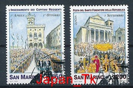SAN MARINO  Mi.Nr. 1774-1775 EUROPA CEPT "Nationale Feste Und Feiertage" -1998 -used - 1998