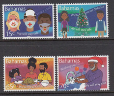 2020 Bahamas COVID Christmas Health  Complete Set Of 4 MNH @ BELOW FACE VALUE - Bahamas (1973-...)