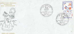 TAAF 1977 Expeditions Polaires 1v FDC Ca Dumont D'Urville  (TAF166e) - FDC
