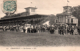 Hippisme - Les Courses à Chantilly: Les Tribunes En 1906 - Carte LL N° 151 - Horse Show