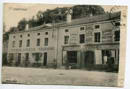 55 LEROUVILLE Commerce HOTEL Et CAFE De La Gare Table  D'Hote Edit Lemeur écrite En 1915     D01 2019 - Lerouville
