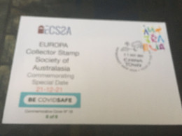 (1 E 39) Australia - Special DATE - 21-12-21 (cancelled 21-12-2021) With Australian Stamp - Otros & Sin Clasificación