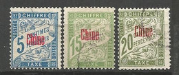 CHINE TAXE N° 1 / 3 /4 / OBL - Postage Due