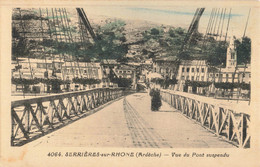 FRANCE- 07 ARDÈCHE - SERRIÈRES-sur-RHONE - Vue Du Pont Suspendu - Serrières