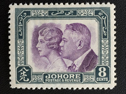 MALAYA JOHOR 1935 50th Anniversary Of Treaty Relations With Great Britain MNH SG#129 M3561D - Johore