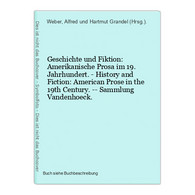 Geschichte Und Fiktion: Amerikanische Prosa Im 19. Jahrhundert. - History And Fiction: American Prose In The 1 - Auteurs Int.