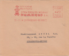Env Affr Y&T EMA Obl STRASBOURG MEINAU Du 2.II.1959 STRASBOURG MEINAU / NUMERUS S.A. - Cartas