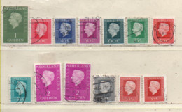 Niederlande 1969-81 Juliana 13 Marken/Varianten Gestempelt; Netherlands Used - Ohne Zuordnung