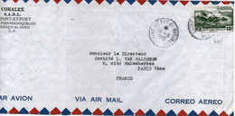 ST-PIERRE-et MIQUELON - N°341 /LETTRE  Par AVION Pour PARIS  C à D -SPM -11-6-1955 - Briefe U. Dokumente