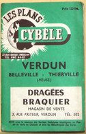 Les Plans Cybèle - Verdun, Belleville, Thierville (Meuse) Avec Noms Des Rues - Autres & Non Classés