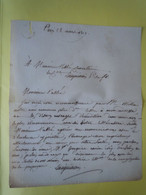 Autographe Jean Denis LANJUINAIS (1753-1827) JURISTE - CONVENTIONNEL - Handtekening