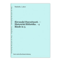 Slovanské Starozitnosti. -- Historická Bibliotéka. - 4 Bände In 3. - Sonstige & Ohne Zuordnung