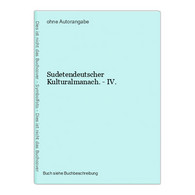 Sudetendeutscher Kulturalmanach. - IV. - Landkarten