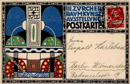 Diveky, Josef (WW-Künstler) III. Züricher Raumkunst Ausstellung 1911/12 I-II Expo - Wiener Werkstaetten