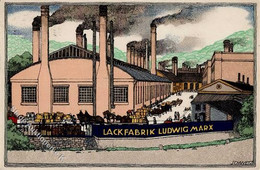 SCHWETZ, Karl Lackfabrik Ludwig Marx 1913 I-II - Wiener Werkstaetten