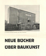 Bauhaus Prospekt Neue Bücher über Baukunst Deutsche Verlags-Anstalt I-II - Non Classés