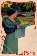 Christiansen, Hans Paris Frau Zeitung Jugendstil II (fleckig) Art Nouveau Journal - Christiansen