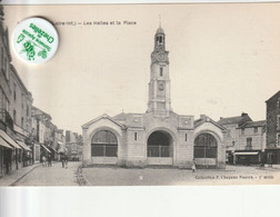 44 - Carte Postale Ancienne De  ANCENIS  Les Halles Et La Place - Ancenis