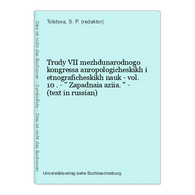 Trudy VII Mezhdunarodnogo Kongressa Anropologicheskikh I Etnograficheskikh Nauk - Vol. 10 . -  Zapadnaia Aziia - Slavische Talen