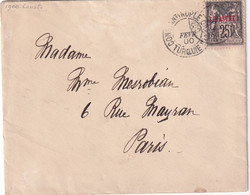 LEVANT 1900 LETTRE DE CONSTANTINOPLE - Lettres & Documents