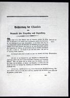 Beschreibung Der Chaussee Von Neumarkt über Dingolfing Nach Regensburg - Beschreibung Textblätter Karte Regens - Maps Of The World