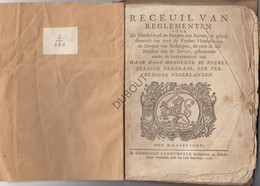 RUTTEN/Tongeren - Receuil Van Reglementen Voor De Heerlykheyd En Dorpen Van Rutten- Maastricht 1746 H. Landtmeter (V605) - Anciens