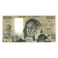 France, 500 Francs, Pascal, 1980, B.111, NEUF, Fayette:71.21, KM:156e - 500 F 1968-1993 ''Pascal''