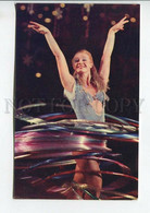 464638 USSR 1974 Year Circus Gymnast Lyudmila Moskvina Postcard - Circus