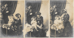 Fantaisie - Fillette Et Sa Maman: Toilette De Promenade - Série Complète De 5 Cartes 1905 - Collections, Lots & Séries