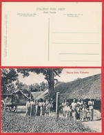 CPA RR NV PS - COLOMBO, A Tour In Rickshaw, Promenade En Pousse-pousse. Carte De Carnet NON RETAILLEE - Sri Lanka (Ceylon)