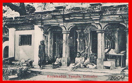 COLOMBO "1910" - CPA GP NV RR - KOCHIKADDE TEMPLE - M B UDUMAN'S N° 40 - CPA - Sri Lanka (Ceylon)