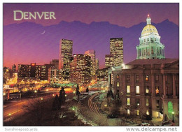 A Spectacular Skyline View Of The City Of Denver Colorado - Denver