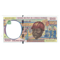 Billet, États De L'Afrique Centrale, 5000 Francs, KM:609C, NEUF - États D'Afrique Centrale