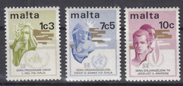Malta 1973 Mi#475-477 Mint Never Hinged - Malte