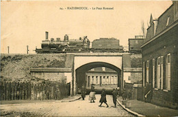 Hazebrouck * Le Pont Rommel * Passage Du Train * Ligne Chemin De Fer * Villageois - Hazebrouck