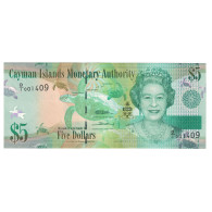 Billet, Îles Caïmans, 5 Dollars, 2010, KM:39a, NEUF - Isole Caiman